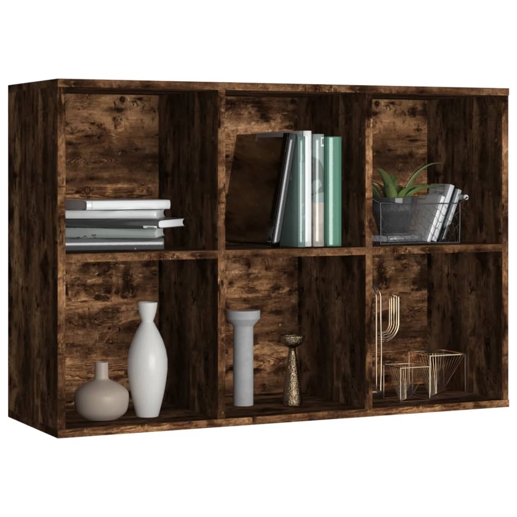 Book Cabinet/Sideboard Smoked Oak 66x30x98 cm Engineered Wood